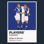 Sutton & Shearer Blackburn Rovers Men's T-Shirt - Navy