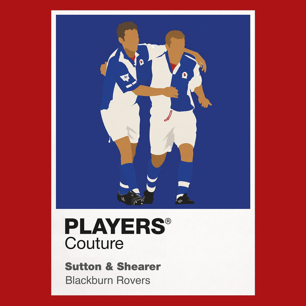 Sutton & Shearer Blackburn Rovers Men's T-Shirt - Red