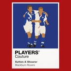 Sutton & Shearer Blackburn Rovers Men's T-Shirt - Red