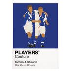 Sutton & Shearer Blackburn Rovers Men's T-Shirt - White