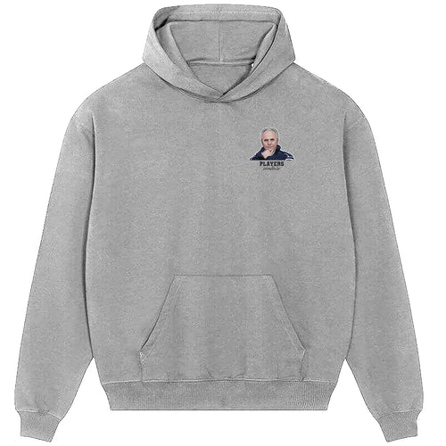 Sven Goran Eriksson hoodie – grey men's hoodie featuring the Sven Goran Eriksson Players Couture logo