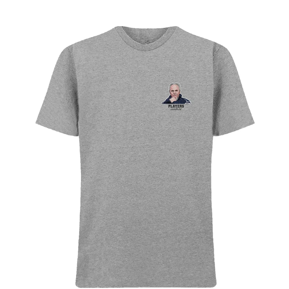 Sven-Goran Eriksson t-shirt – grey men's t-shirt featuring the Sven-Goran Eriksson Players Couture logo
