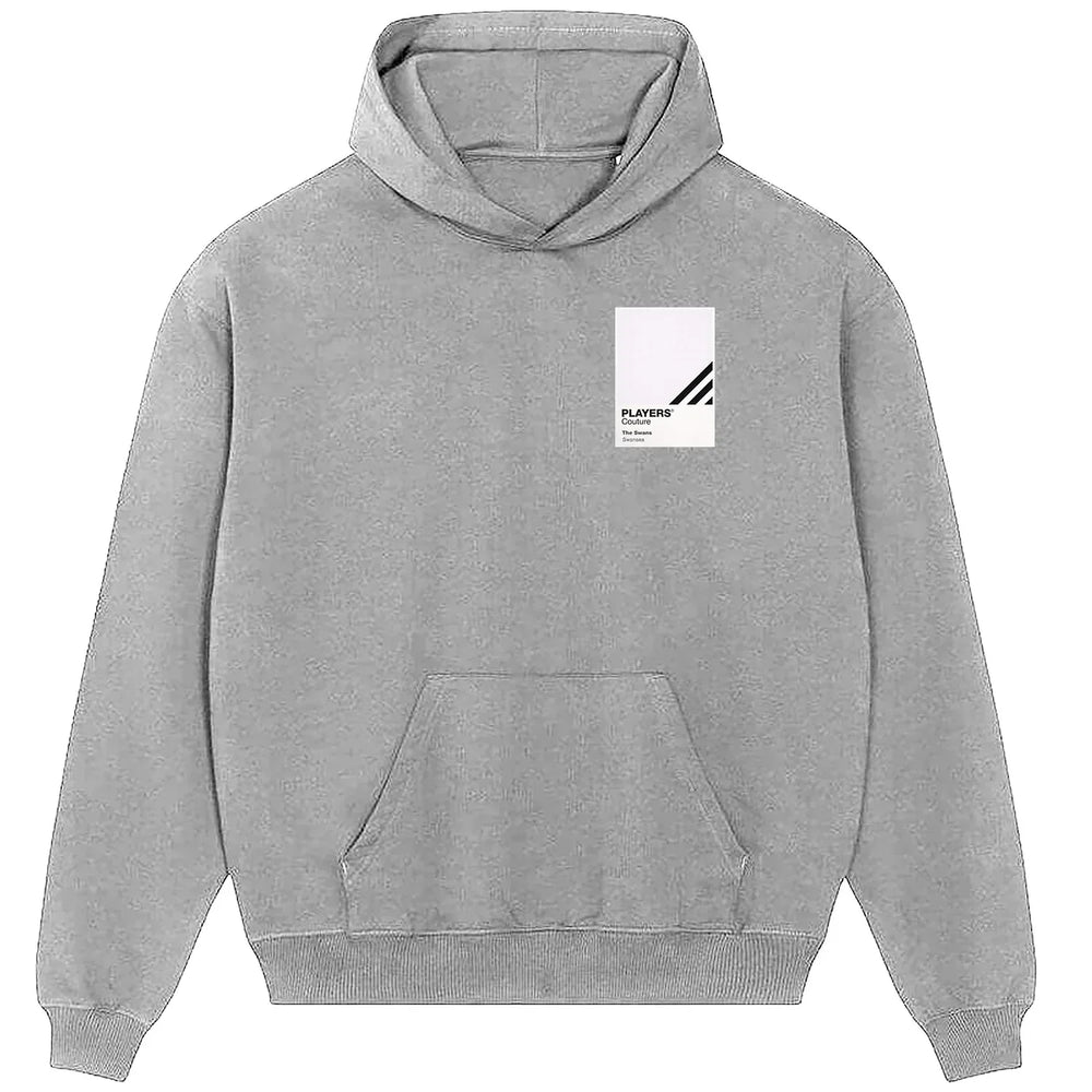 Swansea City hoodie – grey men's hoodie featuring the Swansea City Players Couture logo