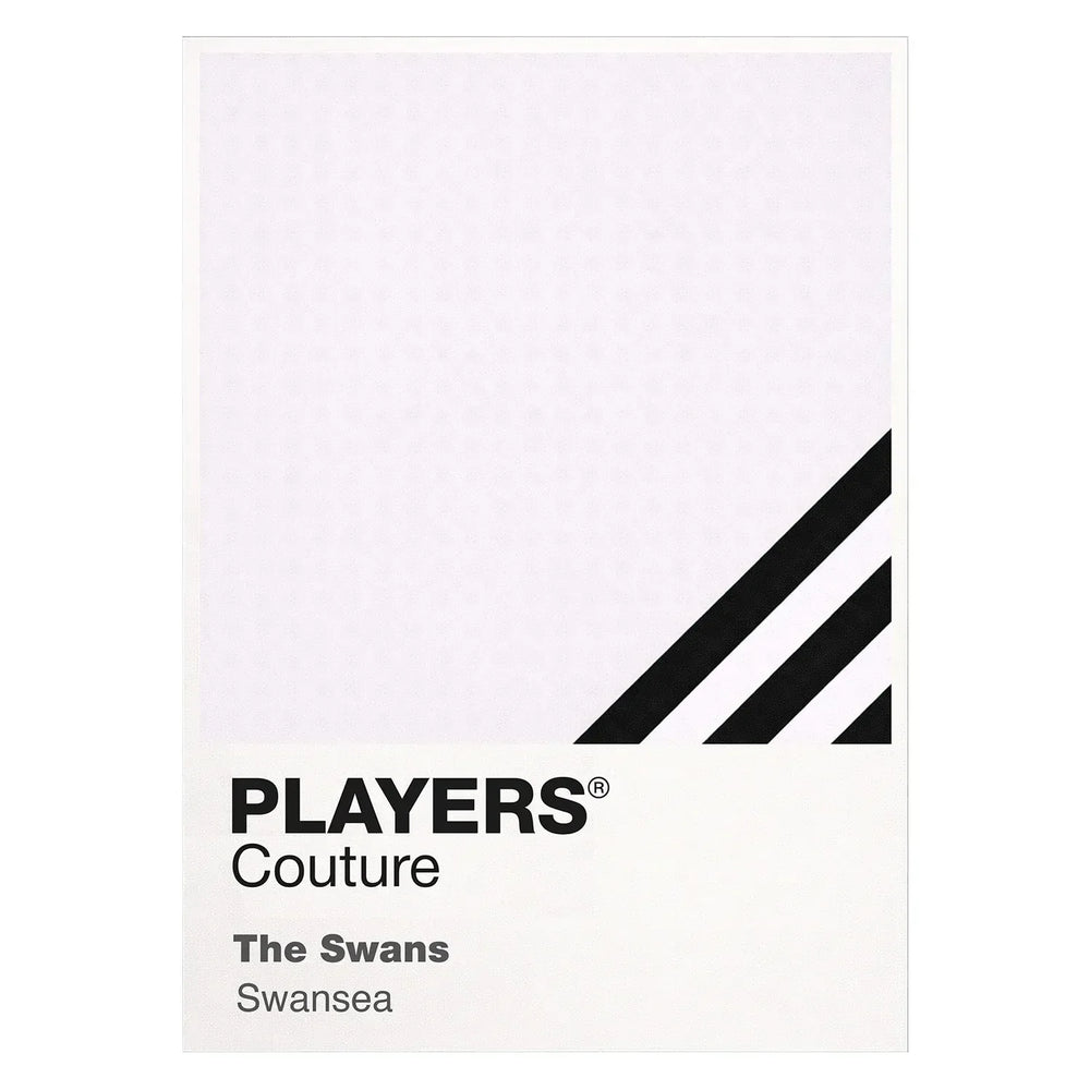 Swansea City Classic Football Shirt Colours Frame Men's T-Shirt – white close-up detail shot of the Swansea City Players