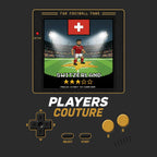 Switzerland World Cup 8-Bit Men's Hoodie retro gaming football design by Players Couture