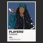 SZA SZA's natural styling and emotionally fluid alternative-R&B stage presence Icon Frame artwork in black