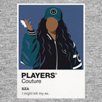SZA SZA's natural styling and emotionally fluid alternative-R&B stage presence Icon Frame artwork in grey