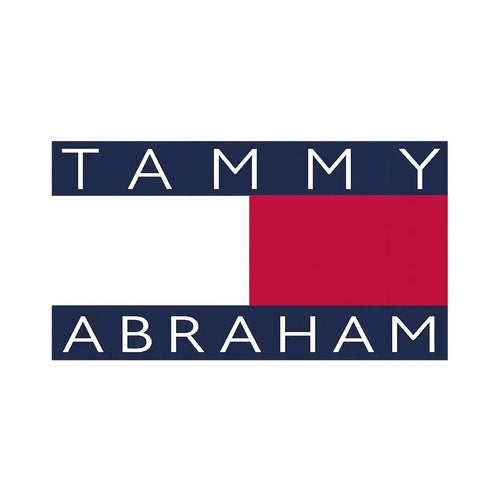 Tammy Abraham Logo Men's Hoodie – white close-up detail shot of the Tammy Abraham Players Couture logo design
