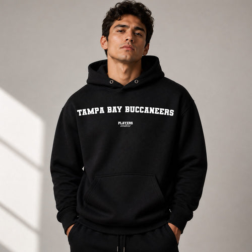 Tampa Bay Buccaneers name-print hoodie - black