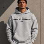 Tampa Bay Buccaneers name-print hoodie - grey