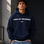Tampa Bay Buccaneers name-print hoodie - navy
