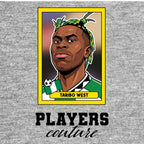 Taribo West World Cup Sticker Men's Hoodie – taribo west grey Players Couture design