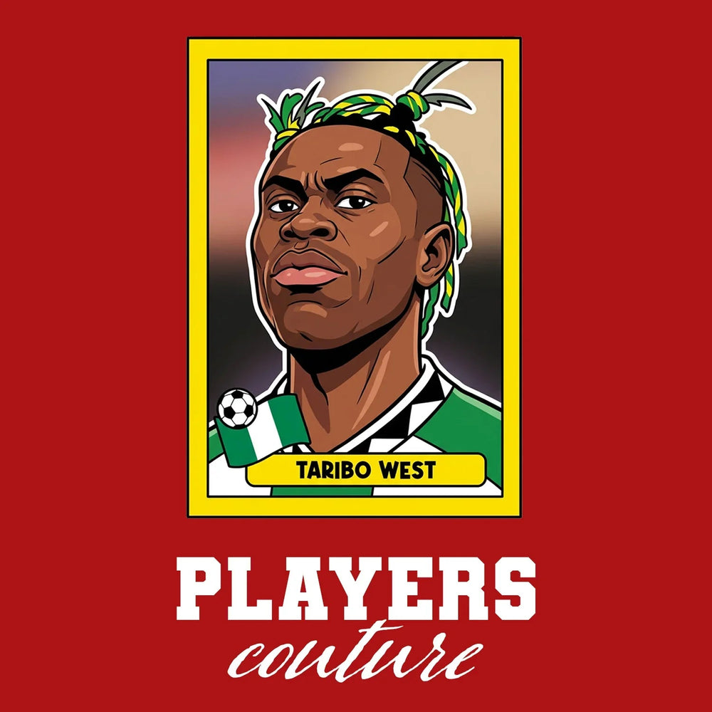 Taribo West World Cup Sticker Men's Hoodie – taribo west red Players Couture design