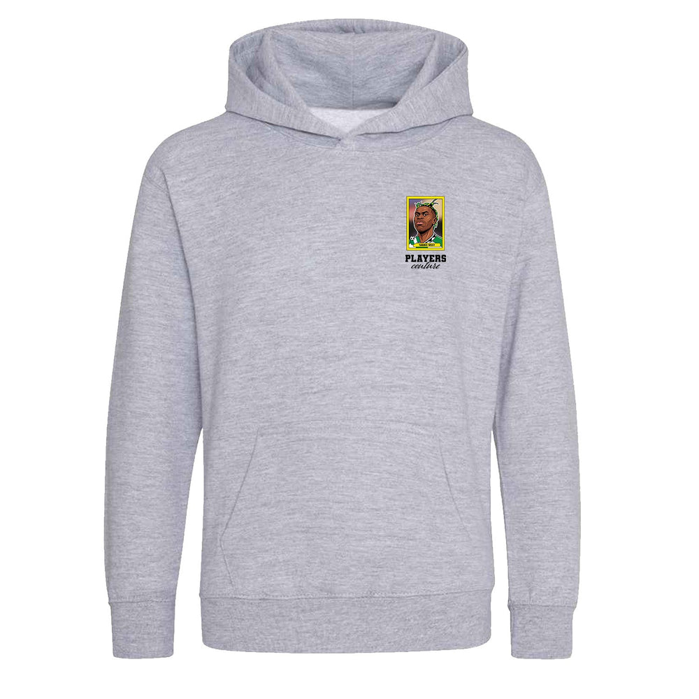 Taribo West World Cup Sticker Kids Hoodie – taribo west sticker kids grey hoodie Players Couture design
