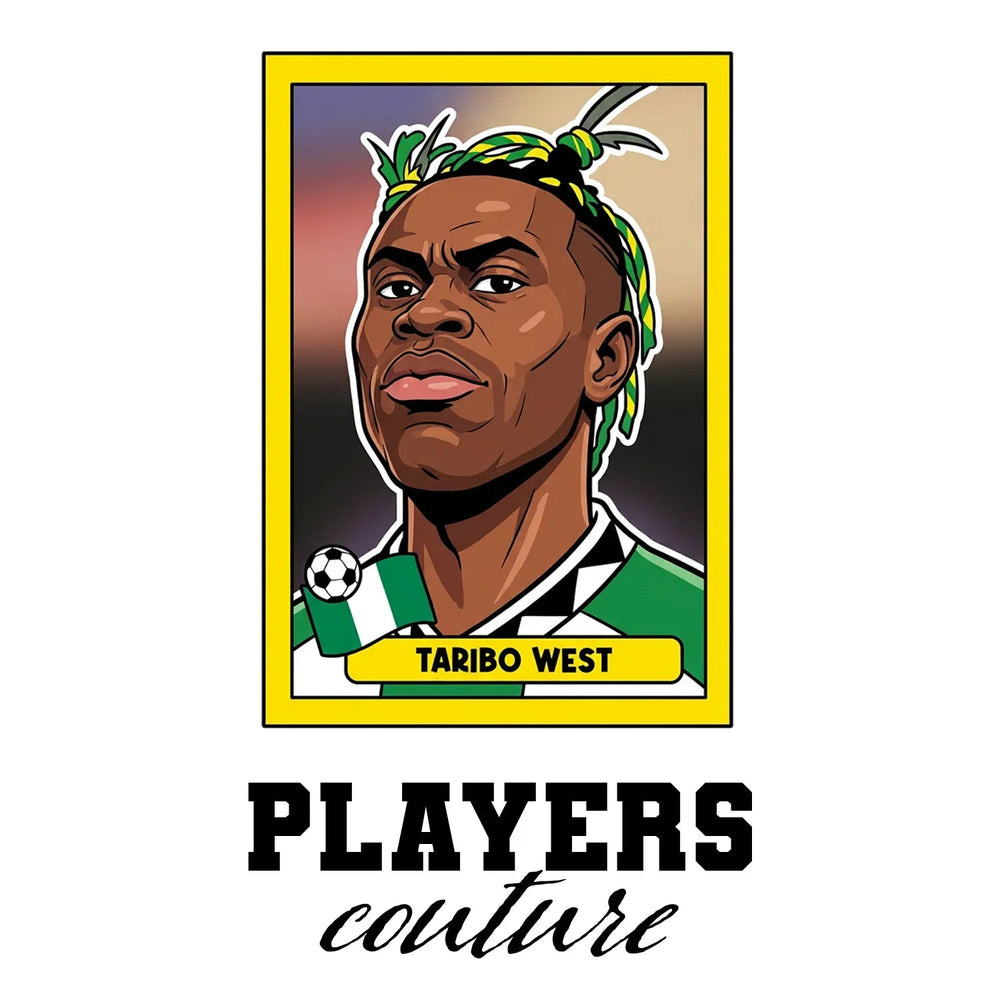 Taribo West World Cup Sticker Men's Hoodie – taribo west white Players Couture design