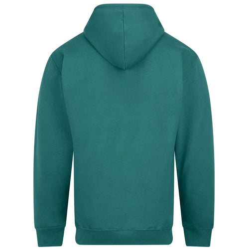 Essentials Collection hoodie – teal men's hoodie with white Essentials Collection letters and Players Couture logo on the