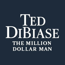 Ted DiBiase The Million Dollar Man Logo Men's Hoodie – navy close-up detail shot of the Ted DiBiase The Million Dollar Man