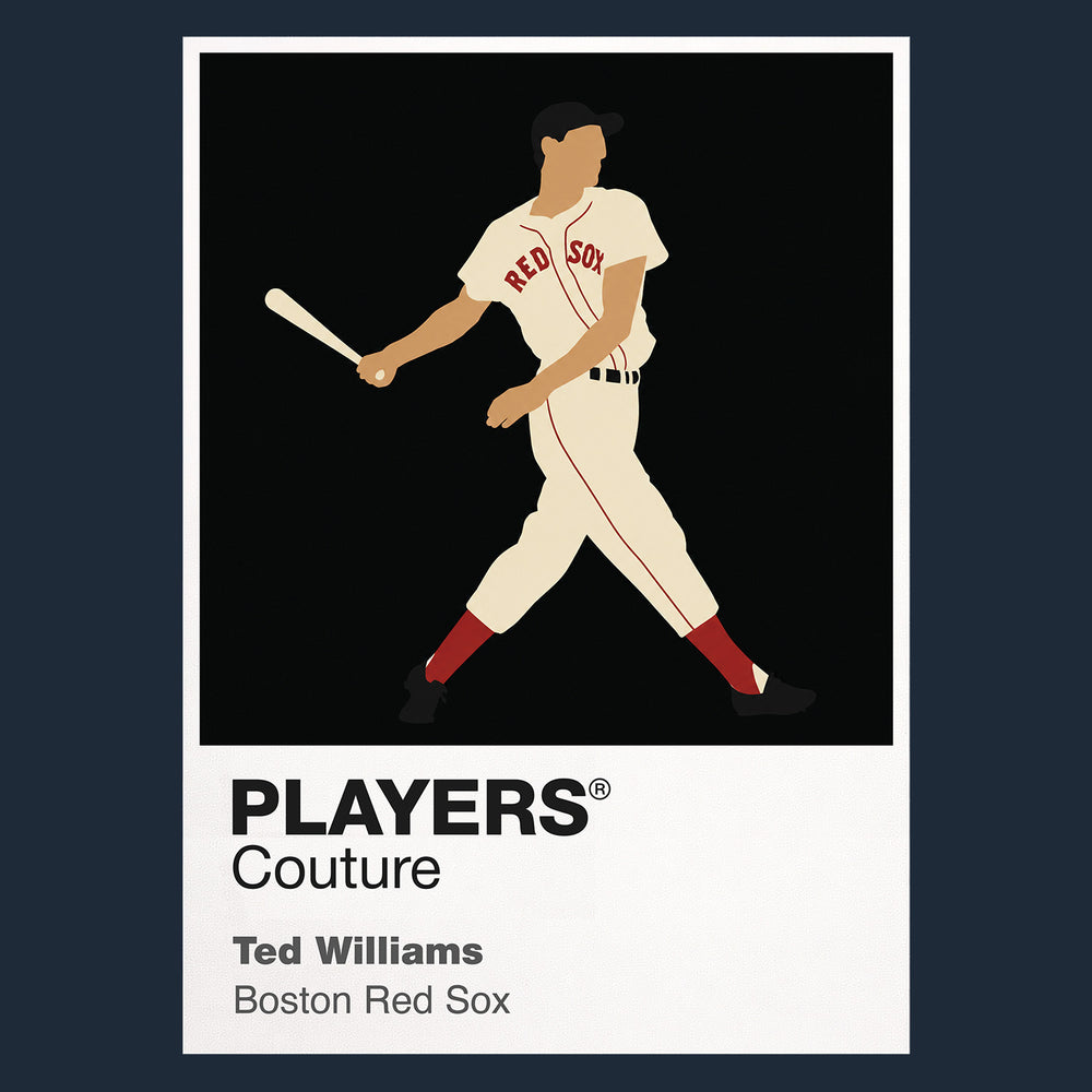 Ted Williams Red Sox Baseball Icon Frame Men's T-Shirt