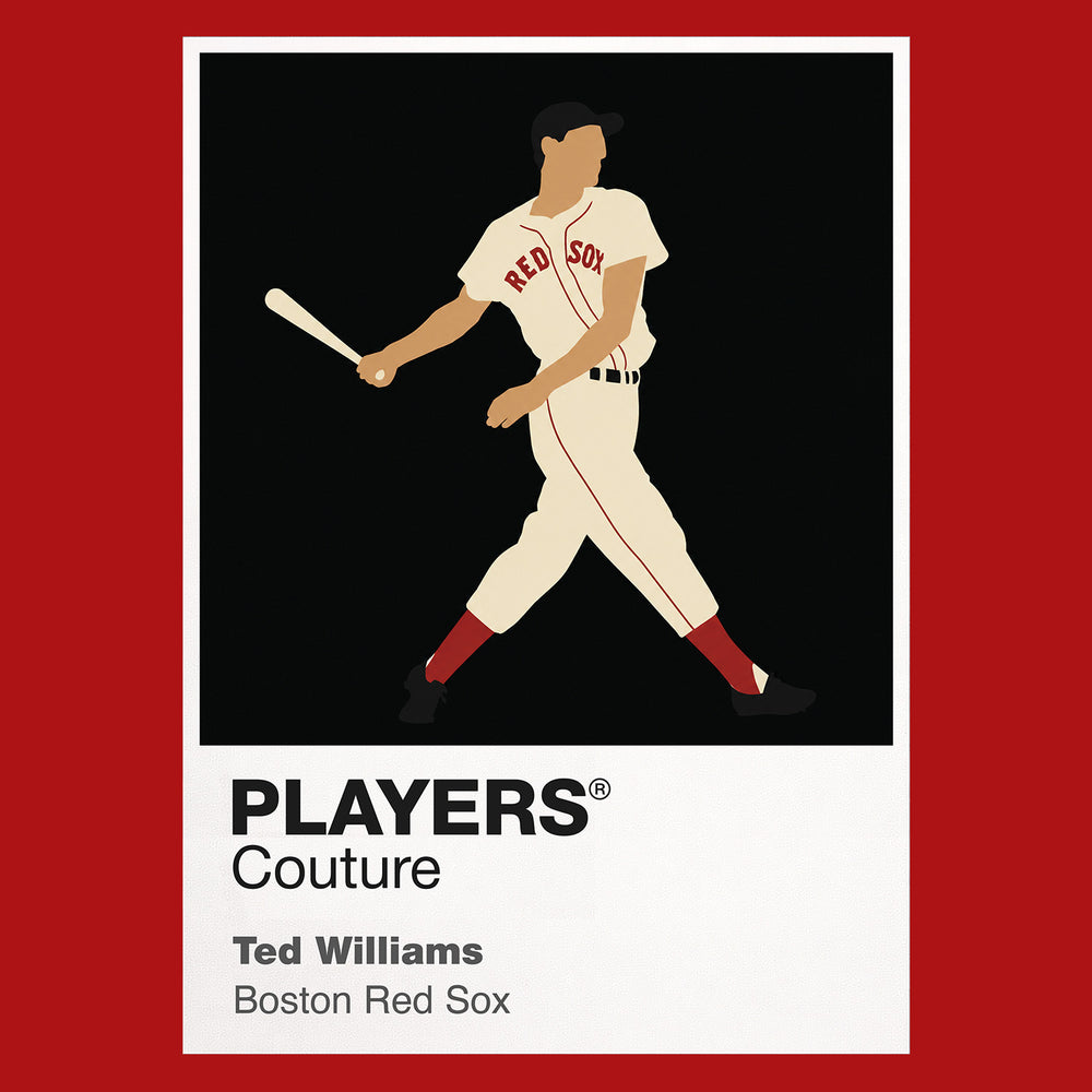 Ted Williams Red Sox Baseball Icon Frame Men's T-Shirt