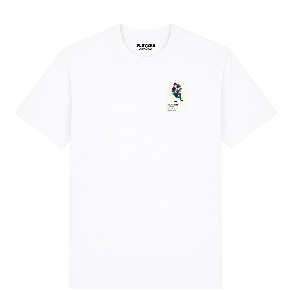 Teemu Selänne Ducks Ice Hockey Icon Frame Men's T-Shirt – image 2