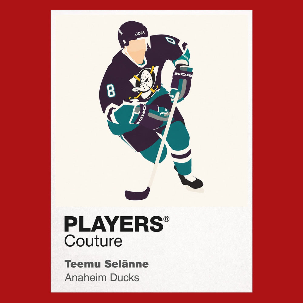 Teemu Selänne Ducks Ice Hockey Icon Frame Men's Hoodie – image 7