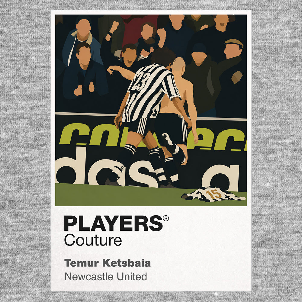 Temur Ketsbaia Newcastle United Icon Frame Men's Hoodie