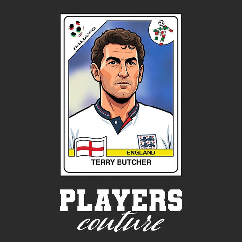 Terry Butcher World Cup Sticker Men's Hoodie – terry butcher black Players Couture design