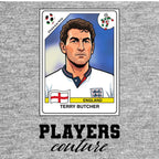 Terry Butcher World Cup Sticker Kids T-Shirt – terry butcher grey Players Couture design