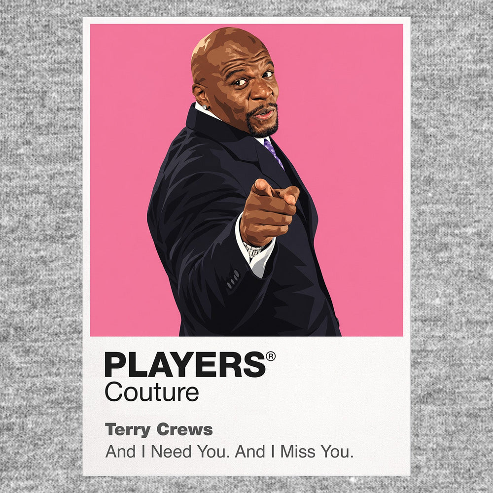 Terry Crews Terry Crews combining action-star physique, expressive comic timing and an unmistakably joyful screen presence Icon Frame artwork in grey