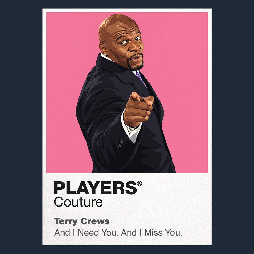 Terry Crews Terry Crews combining action-star physique, expressive comic timing and an unmistakably joyful screen presence Icon Frame artwork in navy