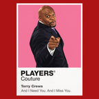 Terry Crews Terry Crews combining action-star physique, expressive comic timing and an unmistakably joyful screen presence Icon Frame artwork in red