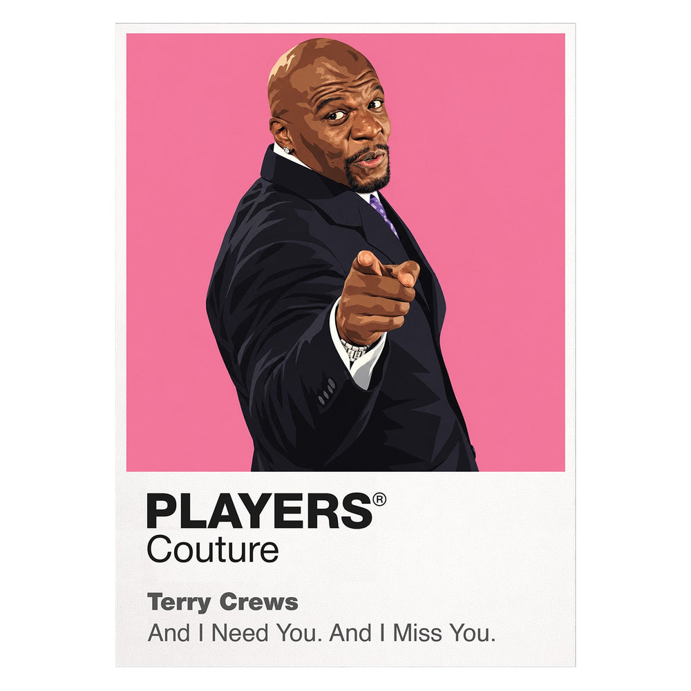 Terry Crews Terry Crews combining action-star physique, expressive comic timing and an unmistakably joyful screen presence Icon Frame artwork on white