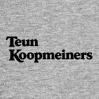 Teun Koopmeiners Logo Men's Hoodie – grey close-up detail shot of the Teun Koopmeiners Players Couture logo design
