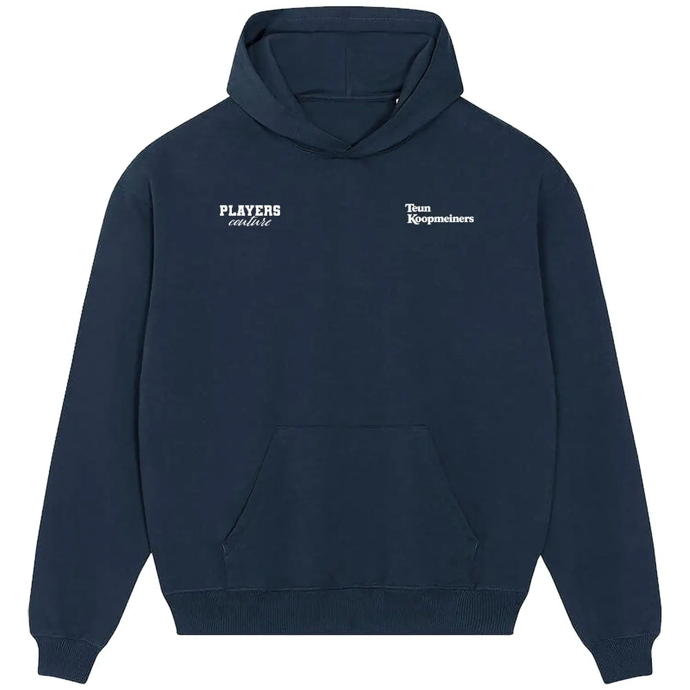 Teun Koopmeiners Logo Players Couture Men's Casual Hoodie - Navy / S | Atalanta, Fashion Collection, Football, Hoodies, Juventus, Men's, Netherlands, Volume 1