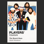 The Beach Boys the Beach Boys' coordinated line-up, vocal-group styling and Californian identity Icon Frame artwork in black
