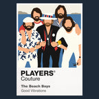 The Beach Boys the Beach Boys' coordinated line-up, vocal-group styling and Californian identity Icon Frame artwork in navy