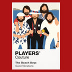 The Beach Boys the Beach Boys' coordinated line-up, vocal-group styling and Californian identity Icon Frame artwork in red