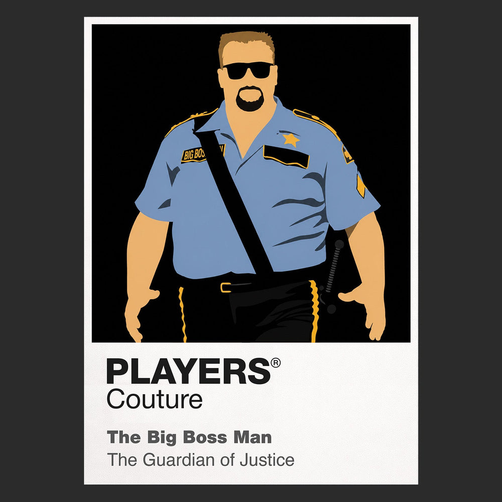 The Big Boss Man Wrestling Icon Frame Men's Hoodie