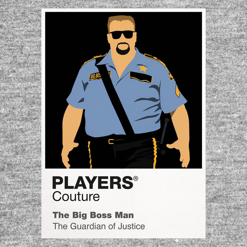 The Big Boss Man Wrestling Icon Frame Men's Hoodie