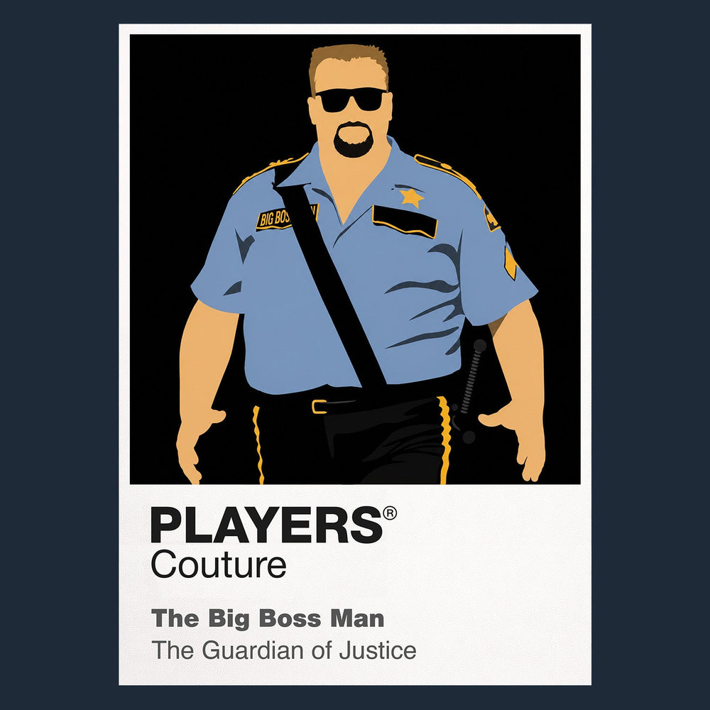 The Big Boss Man Wrestling Icon Frame Men's T-Shirt