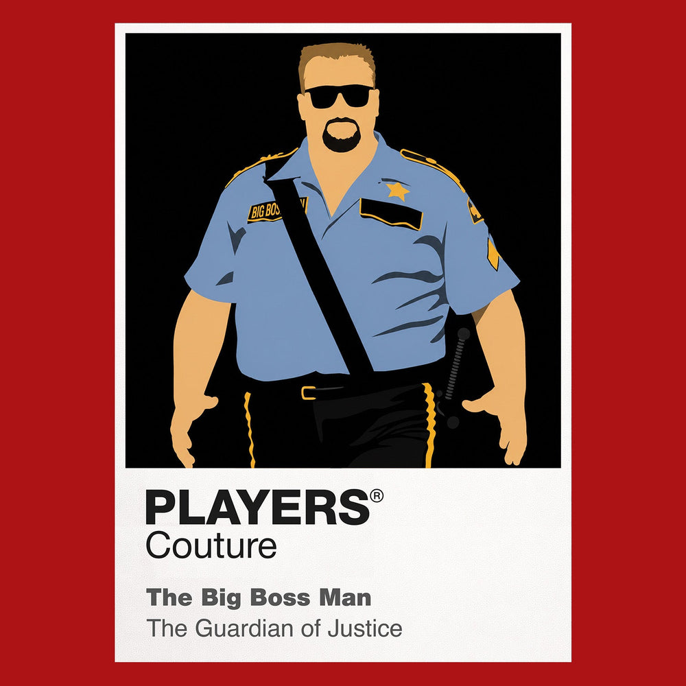 The Big Boss Man Wrestling Icon Frame Men's Hoodie