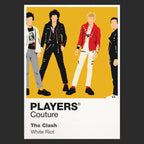 The Clash the Clash's instruments, improvised streetwear and politically charged stage energy Icon Frame artwork in black