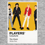 The Clash the Clash's instruments, improvised streetwear and politically charged stage energy Icon Frame artwork in grey