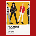 The Clash the Clash's instruments, improvised streetwear and politically charged stage energy Icon Frame artwork in red