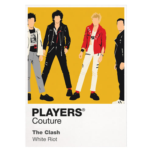 The Clash the Clash's instruments, improvised streetwear and politically charged stage energy Icon Frame artwork on white