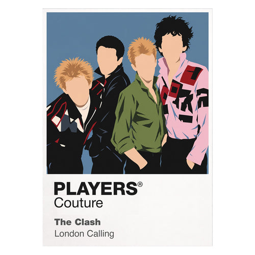 The Clash the Clash's instruments, improvised streetwear and politically charged stage energy Icon Frame artwork on white