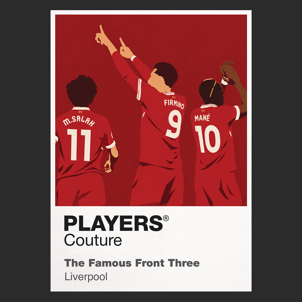 Mohamed Salah, Roberto Firmino, Sadio Mane Liverpool Icon Frame — Black
