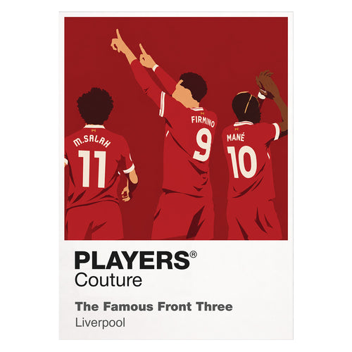 Mohamed Salah, Roberto Firmino, Sadio Mane Liverpool Icon Frame — White