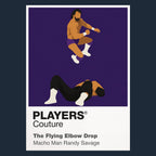 The Flying Elbow Drop Wrestling Icon Frame Men's T-Shirt