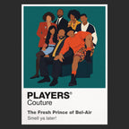 The Fresh Prince of Bel-Air Will Smith's vivid 1990s Bel-Air style and life with the Banks family Icon Frame artwork in black